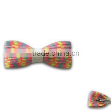 cute colorful stripe hair bow clip