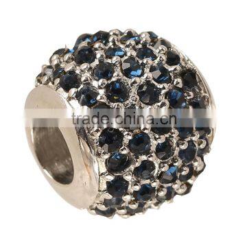 stainless steel tube beads with crystal