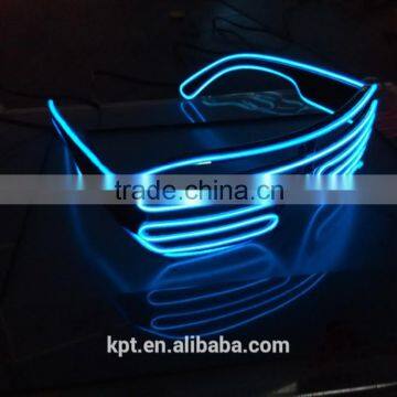 high brightness colorful flashing EL wire glasses for festival,decoration,concert and bar