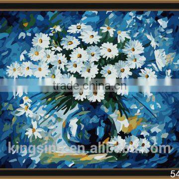 DIY oil paint by numbers 2016 wall art texture oil painting