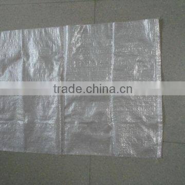 Enviromental recycled promotional pp clear woven bag