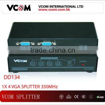 VCOM top quality 350MHz VGA SPLITTER 1*4 ports