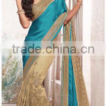 TEAL NET SAREE SHOP ONLINE photo-3