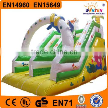 Hot sale 0.55mm PVC snake giant inflatable slide price