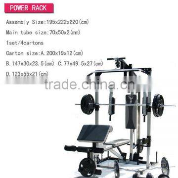 smith machine with 45 kgs weight rack