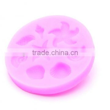 Shell shape silicone fondant mold cake mold shell fondant mold