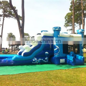 Most popular inflatable jump castle with slide for 2016 year