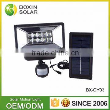 High lumens 10 LED bulbs exclusive solar security light