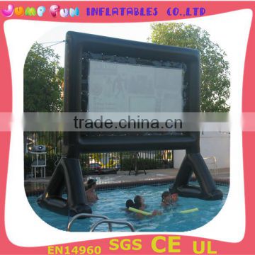 Floating inflatable screen/sealed Movie screen for water partys