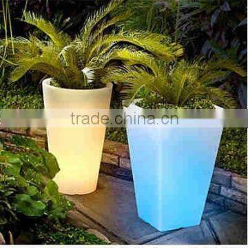 color changing 5W solar power flower pot