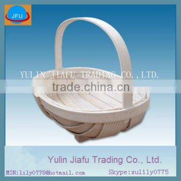 Classic Woodchip Weave Oblong Swing Handle Basket