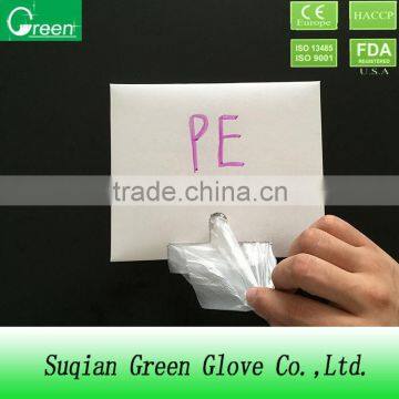 one-off polyethylene glove