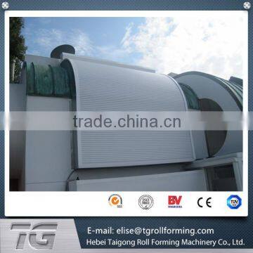 steel & aluminium pu foam roller door shutter door slat Making Machinery