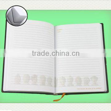 Custom PU Hard Cover Note Book With Rubberband in 100 Leaves in Cream Paper With Square Printed photo-6