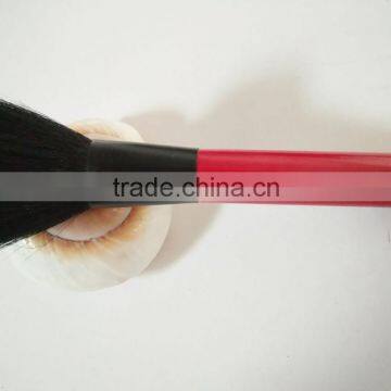 Free sample single synthetic hair brush,red powder cosmetic brush