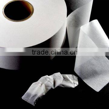 Supplying high quality heat seal tea bag filter paper and paper coffee filter in roll.