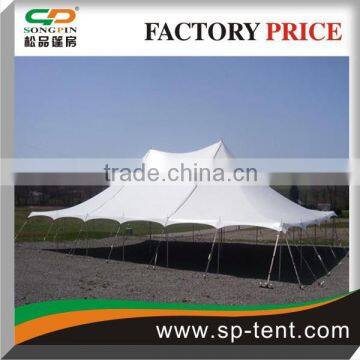 Wholesaler in guangzhou promotional 40 feet x 120 feet outdoor hospital peg and pole tent equipments