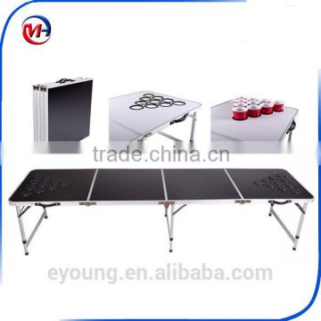 8 ft aluminum MDF party game beer pong 4 folding beer pong table