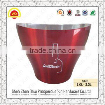 Wholesale custom double cooler metal square ice cube bucket