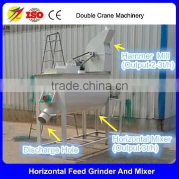 Horizontal High Performance Feed Grinder Mixer Mill photo-3