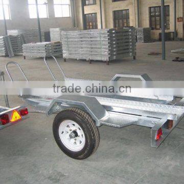 2015hot dip galvanized trailer for motorcycle