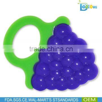 100% Food Grade Soft Fruit Shape Silicone Baby Teething Toys