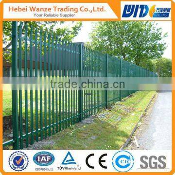 2014 hot sale round notched palisade fence/garden fence(manufacture)