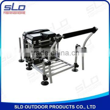 aluminum Fishing Seat Boxes with footplate and rod rest