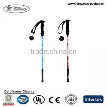 2015 Cheap High Quality Carbon Fiber Walking Stick With Quick Lock For Climbing