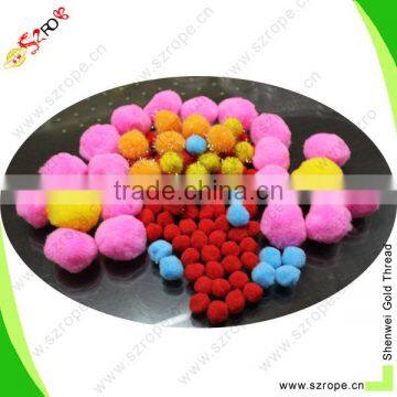 Wholesale Craft Pom poms /Colorful Handmade Craft Acrylic Pom