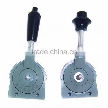 Fire truck hand throttle controls/throttle control lever