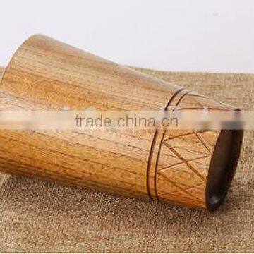 Wooden Cylinder Shaped Tea Mugs photo-4