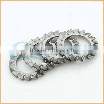 China professional manufacturing zinc plated external tooth-lock washers