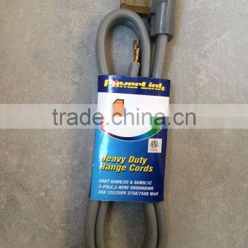 H70338 4 Foot 30A Open Eyelet Certified Appliance 3 Wire Dryer Cord photo-2