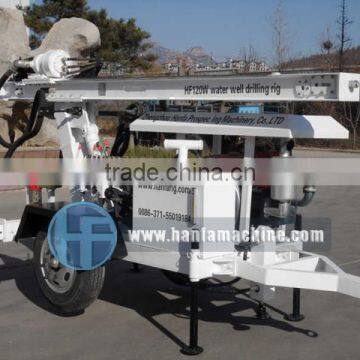 HF120W hydraulic drilling rig, it can drill 120m depth