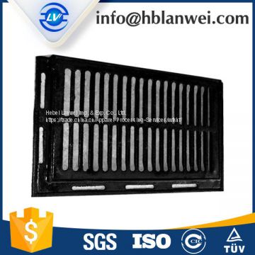 Road trench drain grate