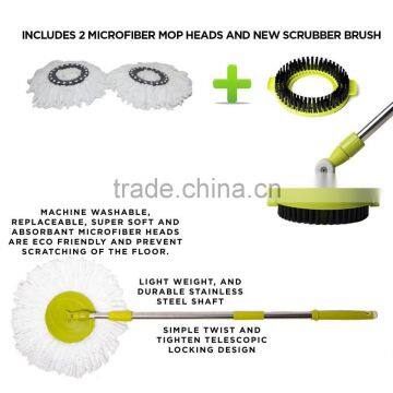 Vivinature Stainless Steel Deluxe Rolling Spin Mop photo-4