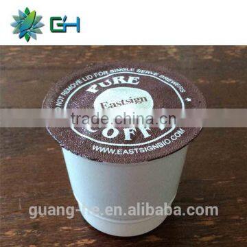 Empty coffee k-cup compatible with k-cup and keuring machine