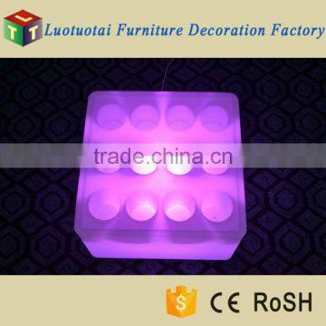 Factory Supply Plastic Luminous Square LED Wine Tray Glowing Ice Bucket photo-6