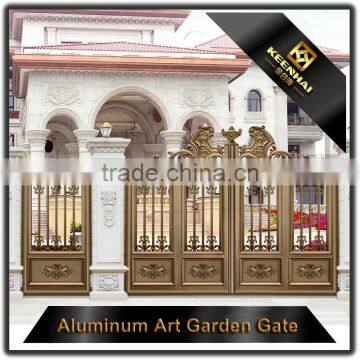 Villa Garden Decorative Powder Coated Luxury Aluminum Metal Garden Fence Gate