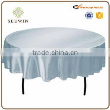 wedding trendy satin washable round table cloth