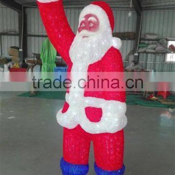 Custom 3D christmas decoration light outdoor santa clause