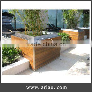 Arlau Planters Wooden Slats, Wooden Planter Box photo-2