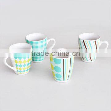 ceramic promotional mug with 4C decal,330ml promotional mug with printing,stoneware mug for promotion