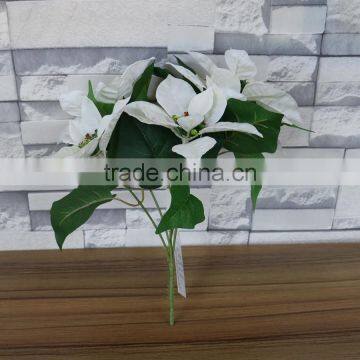 White Silk Christmas Flower photo-2