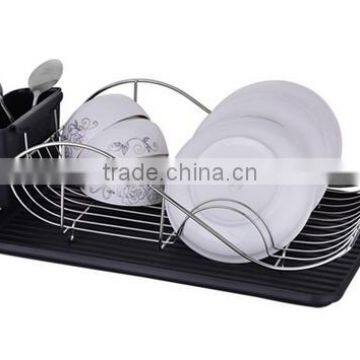 Simple Black Metal Kitchen Dish Drying Rack photo-2
