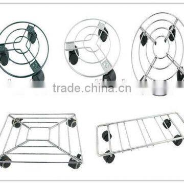 HIGH QUALITY Home Removable Metal Flower Shelf Plant Trolley Wheel Flower Shelf photo-3