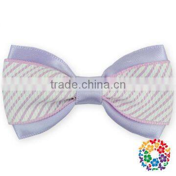 Fancy Blue Bow Knot Hair Accessories Alligator Clips Baby Girl Bows/ Hair Bow Ribbon photo-6
