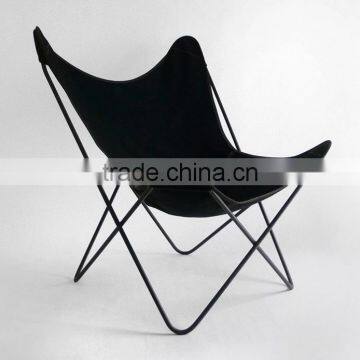 High Quality Anti-brown Leather Butterfly Chair photo-2
