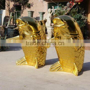 Fiberglass Golden Fish Sculpture photo-6